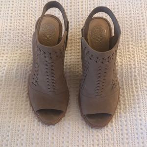 Vince Camuto open toe booties